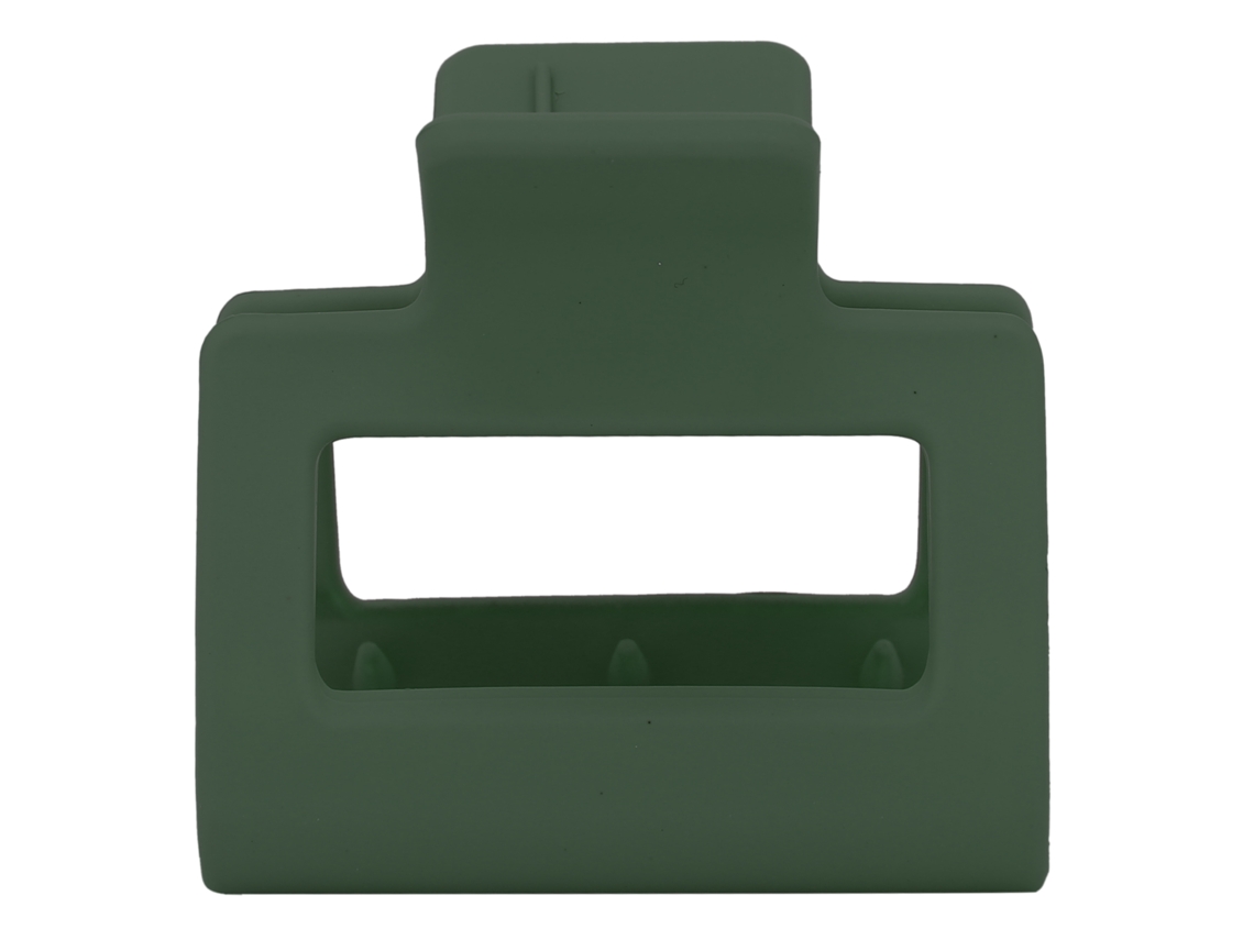 2026 pinza de Pelo Cuadrada de Plástico com Grip Forte, Clips de Mandíbula para Penteado, Verde Exército, para Meninas e Mulheres