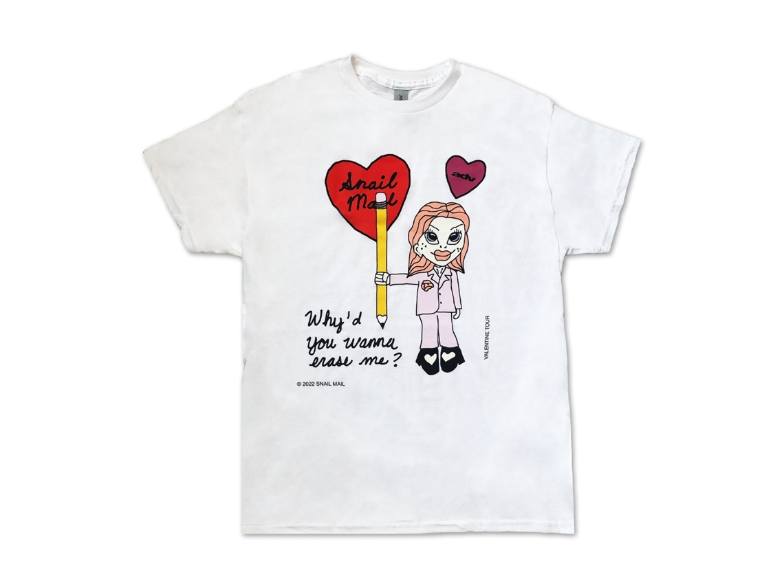 Camiseta Snail Mail Erase Me ROCKINSTONE Unissex Adulto Mais Vendida Tamanho: M