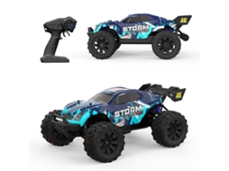 Azul Escuro Três Bateriasjiusi Mt14r Rtr 1/14 2.4g 4wd 80km/h Brushless 3s Off road Chassi Metal Diferencial Cvd Amortecedores Óleo Brinquedo MDUG