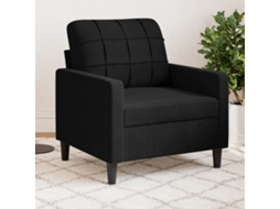 Vidaxl Poltrona 60 Cm Veludo Preto