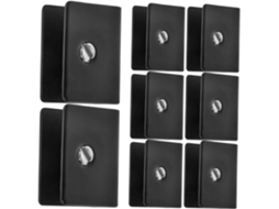Conjunto De 8 Suportes Aço Inoxidável Para Espelhos, Com Clipes De Alta Resistência Para Espelhos Sem Moldura Fixação