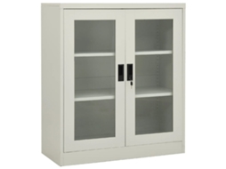 Armário VIDAXL Cinzeto Aço (90x40x105 cm)