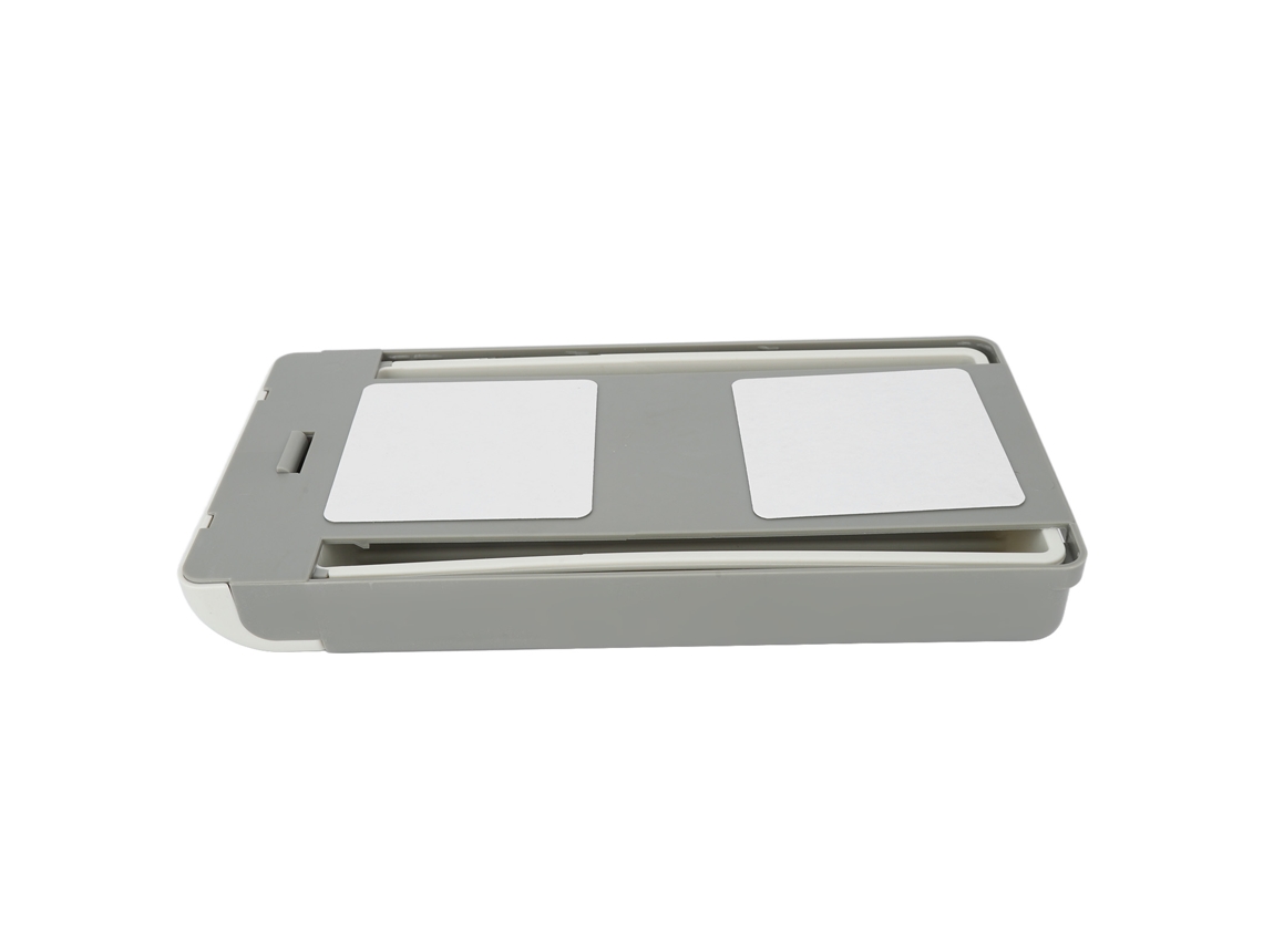 Caixa Organizadora para Embaixo da Mesa com Alça Extra, Feita em Abs Resistente e com Adesivo. Ideal para Mesas de Escritório BRILVIBERA