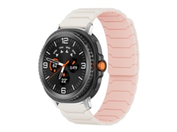 Bracelete Para Samsung Galaxy Watch 8 / 8 Classic - Silicone Magnético - Rosa-claro-areia