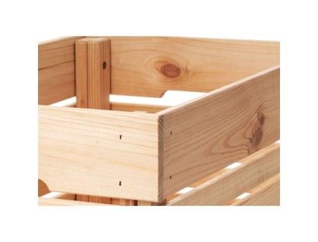 Caixa De Armazenamento Em Madeira De Pinho Pinebox, 31 X 46 X 25 Cm, 35,6 L Siguro