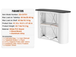 Mesa De Pódio Portátil, Design Dobrável, Construção Robusta
