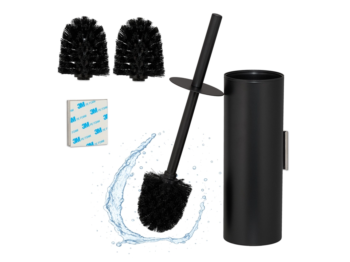 Conjunto de Escova Sanitária em Aço Inoxidável com Suporte de Parede AQUAFORGE