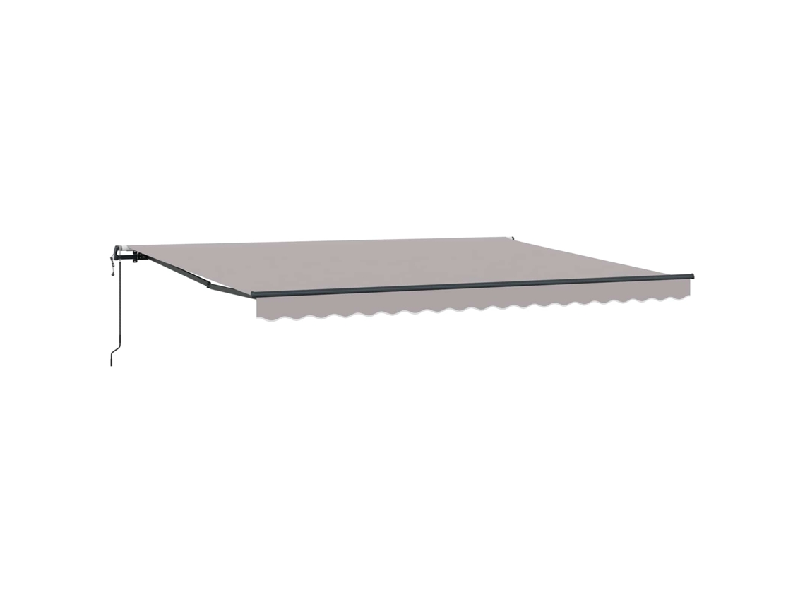 Toldo Retrátil Cinzento claro 450x350 Cm Tecido e Alumínio MAISON EXCLUSIVE