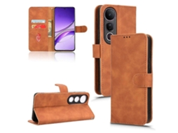 Capa De Celular De Couro Com Flip Magnético Skin Feel