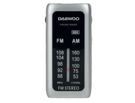 Mini Rádio Portátil DAEWOO Dw1129 Prata