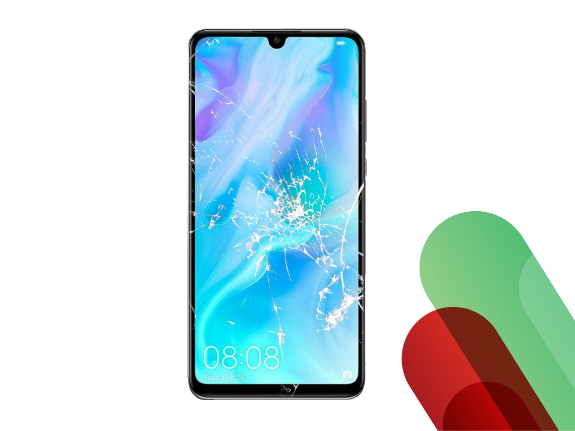 Substituição de Ecrã Huawei P30 Lite Branco