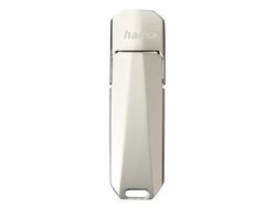 Chave Usb “Uni-C Deluxe” Usb-C 3.1 32Gb 70Mb-S Prata HAMA 0018249
