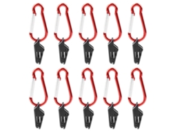 Clips de Tenda com Carabina para Camping 10pcs