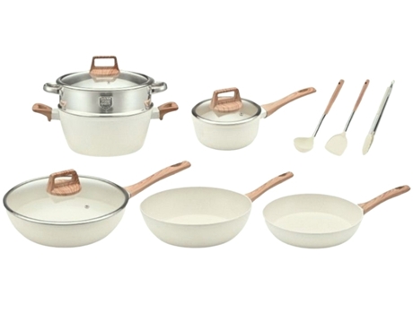Trem De Cozinha 12 Peças Com Acessórios E Coador | Compatível Com Indução | Lpm Home