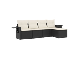 Garden Sofa Set, Garden Sofa Sets Vidaxl Preto Rattan / Vime (n/a)