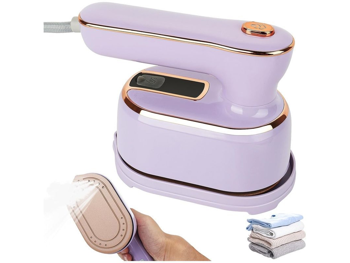 Ferro de Vapor Mini Portátil 1000W NOVA LINE, dobrável 180 graus, para viagem e casa