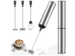Espumador Elétrico de Leite, Recarregável Usb, Aço Inoxidável, para Café, Creme AQUAFORGE