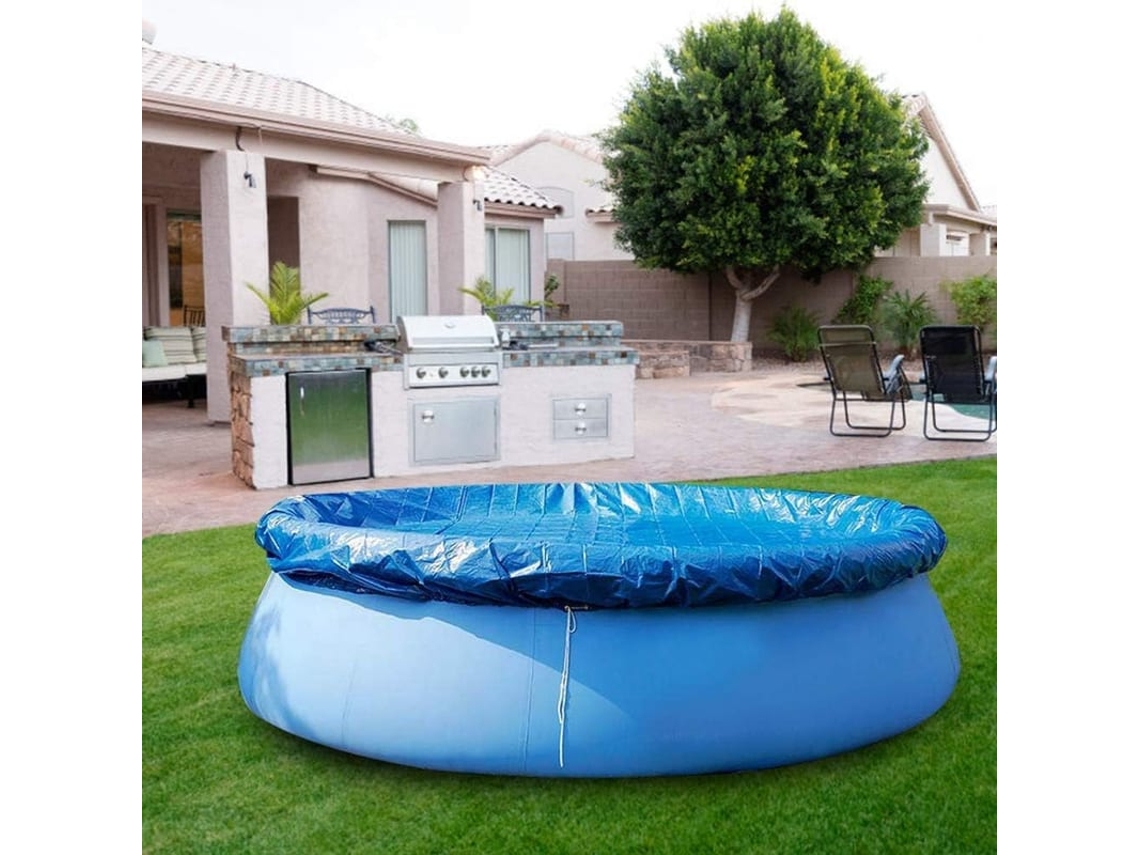 Tapa Para Piscina Retangular Impermeável De Pe Resistente À Poeira 2,5x4,5m