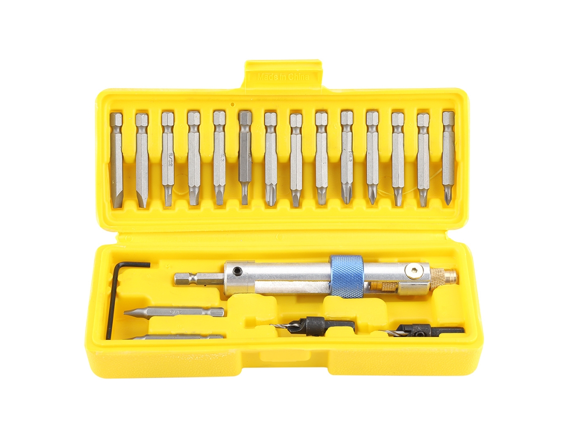 Conjunto de Brocas e Parafusadeiras 20 Pcs com Estojo | S/MARCA
