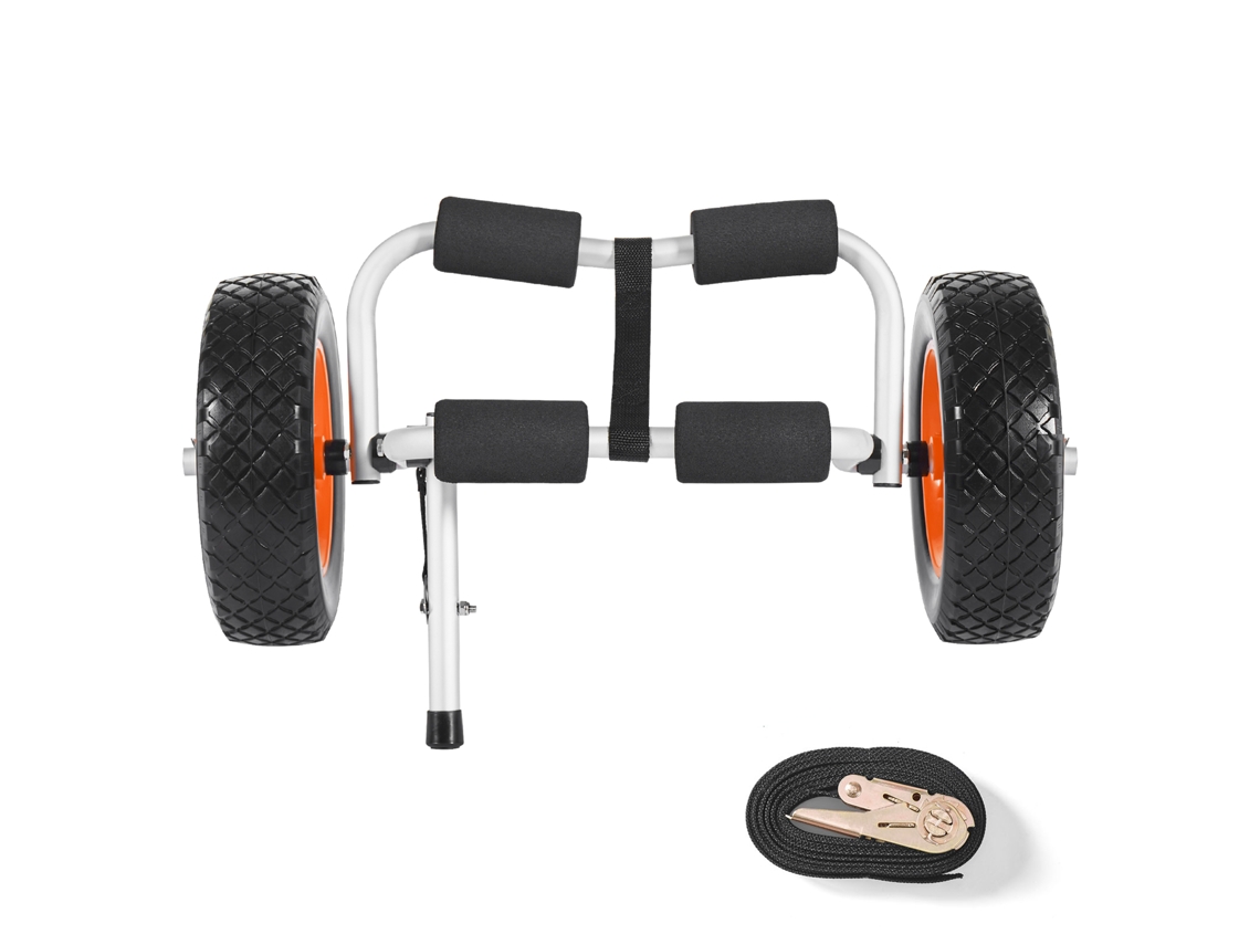 Reboque Horizontal Para Caiaque Succebuy Com Pneus De 25,4 Cm Carga De 90 Kg