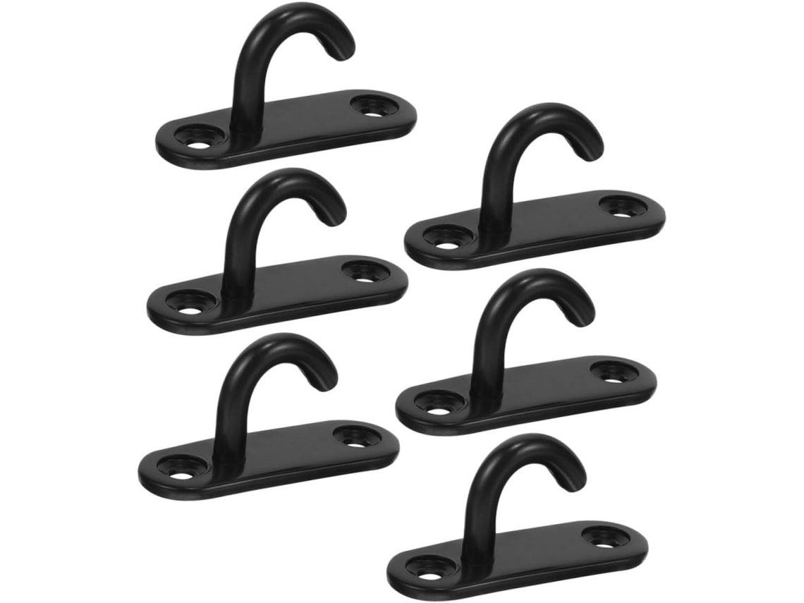Inoomp Conjunto De 6 Ganchos Aço Inoxidável Para Teto E Parede, Suport