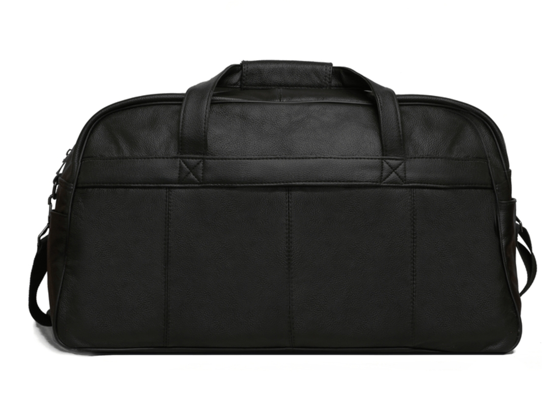 Bolsa AQUAFORGE Preta, para Fins de Semana, em Couro Legítimo