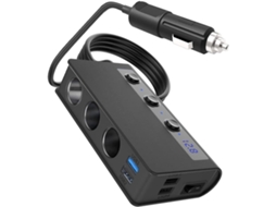 180w Splitter Chargeur Com Portas Usb Et Allume- Adaptateur
