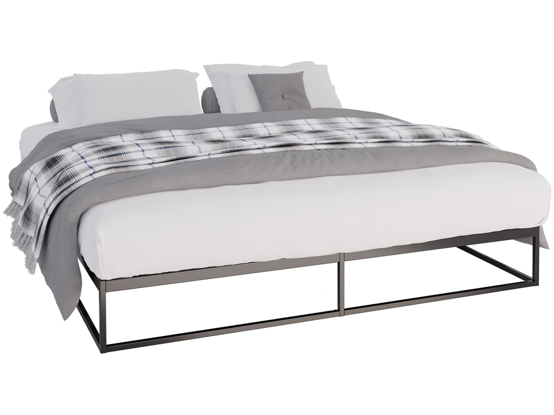 Cama Metálica Scala Preto 200x180x25 Cm