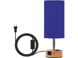 Luminárias de mesa Yuiboo azul-escuras, com portas USB CEA, lâmpadas incluídas, ideais para sala de estar.