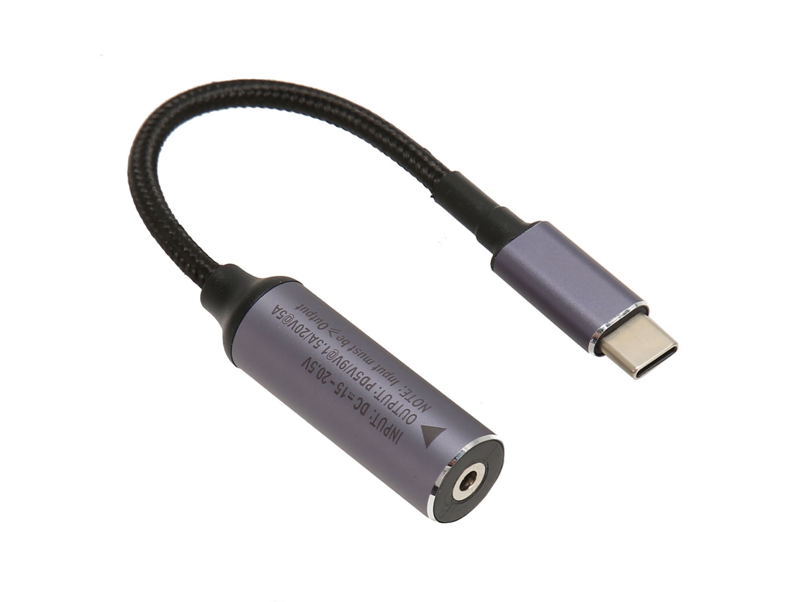 Cabo De Carregamento (carregamento Pd Dc Para Type C) Cabo De Carregamento De Energia 100w Dc3.0mmx1.1mm Fêmea Para Type C Macho