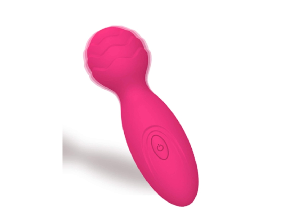 Mini Massageador Com 10 Modos De Vibração, Varinha Portátil À Prova Dágua E Silenciosa (rosa)
