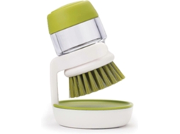 Escova De Lavar Com Dispersor De Sabonete Palm Scrub E Suporte Verde