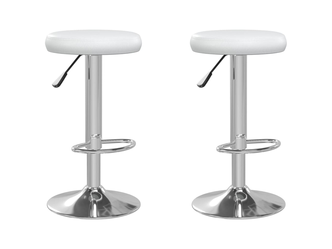 Bar Stool, Bar Stools Vidaxl Branco Couro Artificial (n/a)