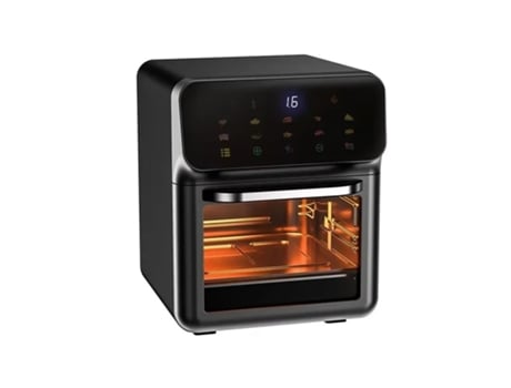 1350w 12l Fritadeira A Ar, 2 Posições De Rack, Controles De Temperatura De 80°c 230°c, Modo Fácil Para Cozinha, Termômetro Inteligente Integrado Eafc