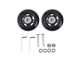 Conjunto De 2 Rodas De Substituição Para Mala, Medida 68 Mm, Para Reparação E Manutenção De Bagagem