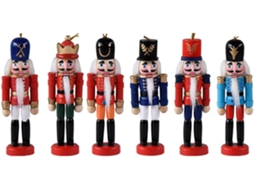 Enfeite De Natal Quebra-nozes, Soldado Quebra-nozes De Madeira De 13cm, Decoração Para Pendurar