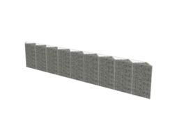Gabion Wall, Gabion Walls Vidaxl Prateado Aço (630 X 30 X 100 Cm)