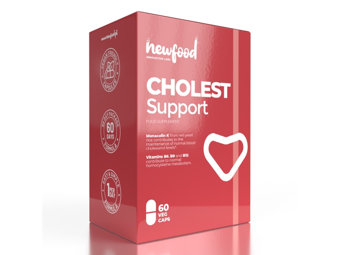 Suplemento Alimentar NEWFOOD® - INNOVATIONS LAB Cholest Support (60 Cápsulas)