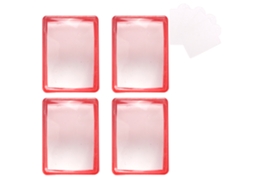Carimbo Retangular De Silicone Transparente Com Raspadores Transparente ZMDECQNA 4 Un