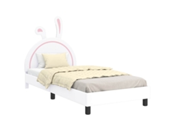 Estrutura de Cama Infantil com Cabeceira Branco 90x200 cm MAISON EXCLUSIVE