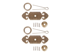 2 Conjuntos De Alça De Gaveta Decorativa Antiga Em Cobre Com Alça Em Formato De Morcego