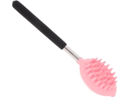 Escova De Banho Silicone Com Cabo Longo, Esfoliante Corporal Suave, Acessório Ergonômico Para Uma Limpeza Completa E