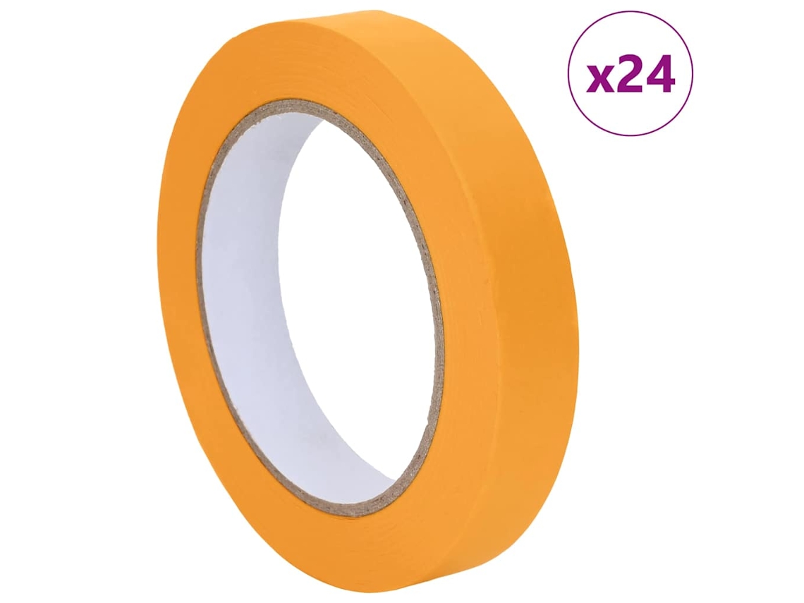 Conjunto 24 Fitas De Máscara Para Pintura Vidaxl Amarelo Papel