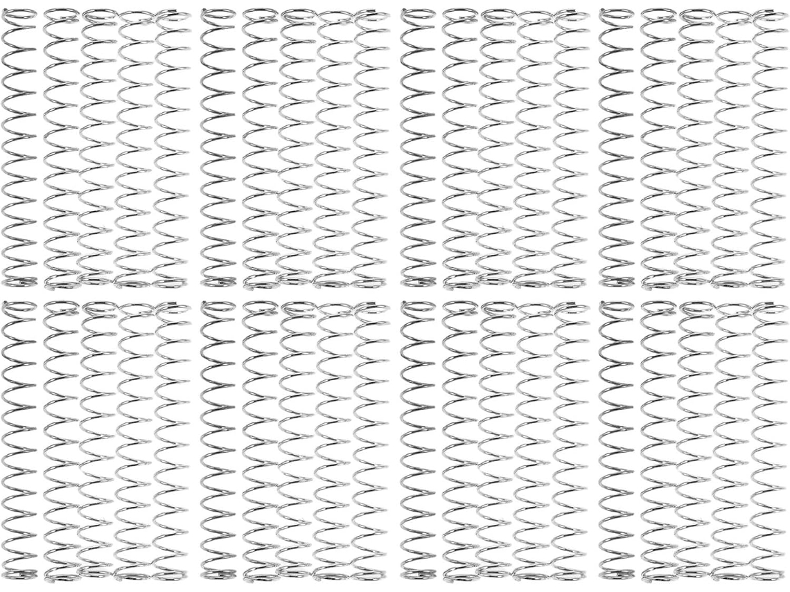 Conjunto De 50 Molas Reposição Em Aço Inoxidável Para Canetas