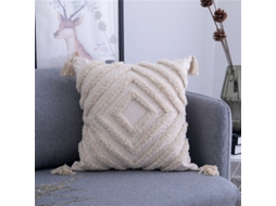 Capa De Almofada Boho De 1 Peça, Capa De Almofada Decorativa De Algodão, Capa De Almofada Acolchoada Marroquina, Para Sofá, Quarto, Sala De Estar Hias