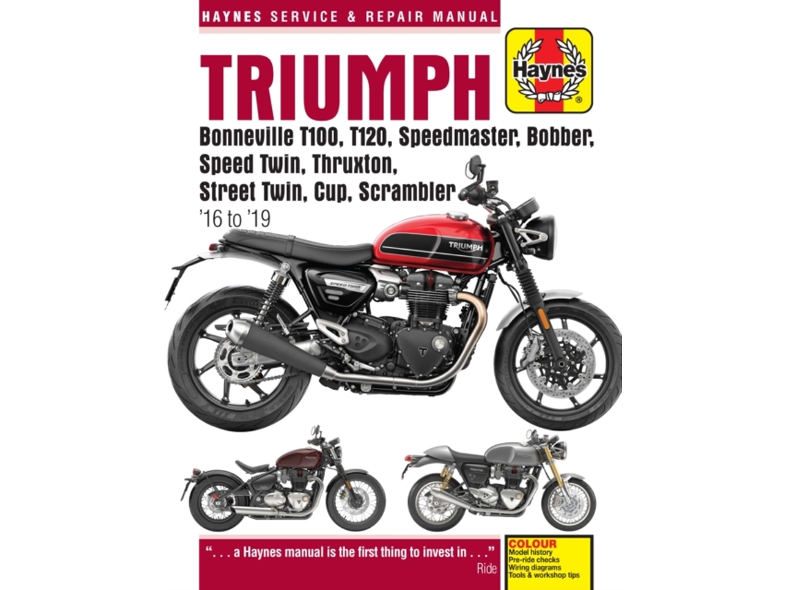 Livro Triumph Bonneville T100, T120, Speedmaster, Bobber, Speed Twin, Thruxton, Street Twin, Cup, Scrambler de Matthew Coombs (Inglês)