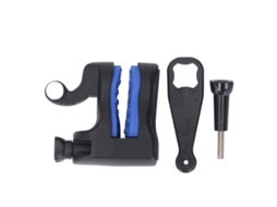 Motorcycle Helmet Chin Mount Kit Abs Silicone Adjustable Action Camera Helmet Chin Mount For Osmo Action For Yi Without Phone Mount LAXISCREED