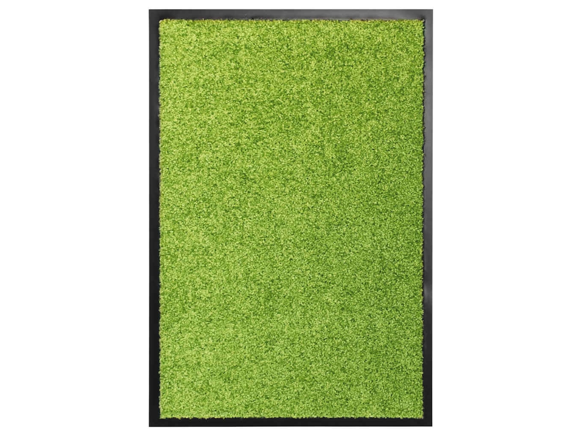 Vidaxl Tapete De Porta Lavável 40x60 Cm Verde