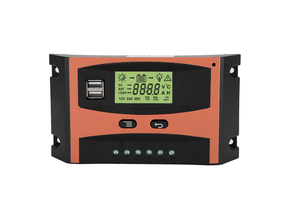 Controlador Bateria Mppt 12v 24v LCD 60a BRILVIBERA