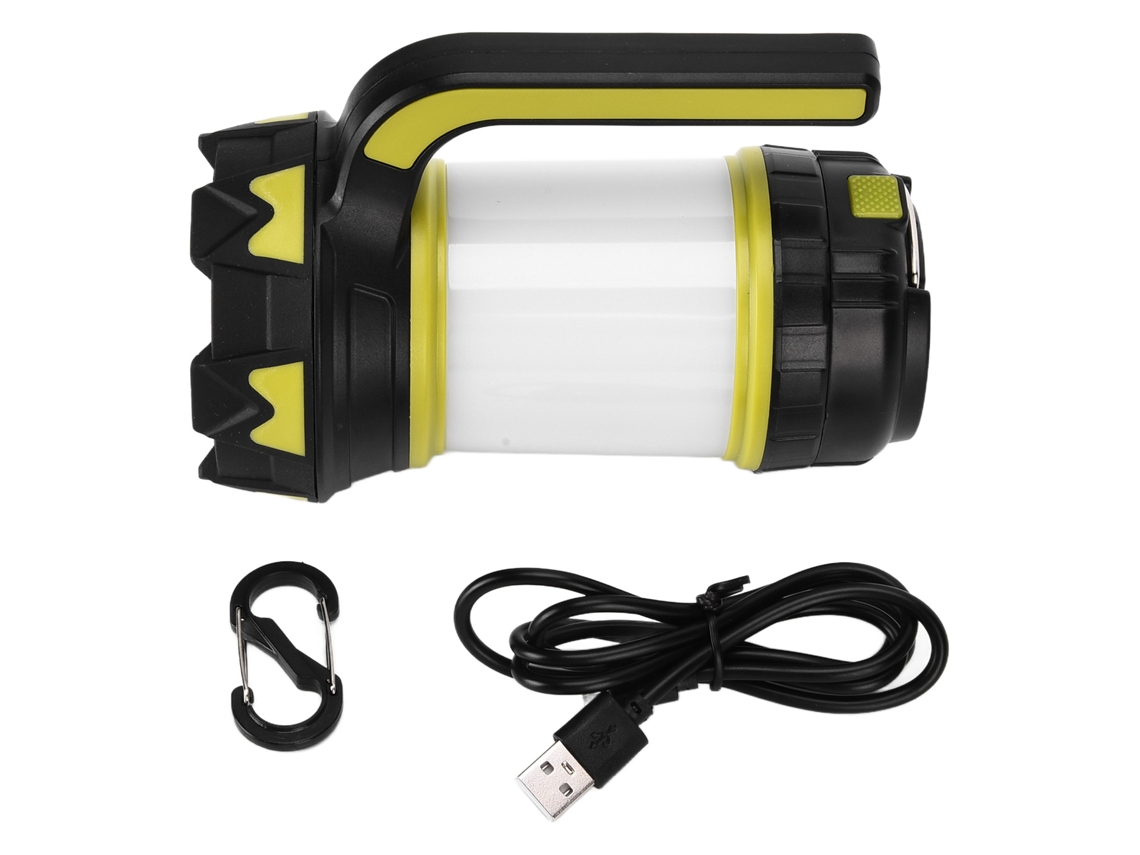 Lanterna de Acampamento Hc 261 Led Recarregável Usb com 6 Modos de Iluminação Multifuncional